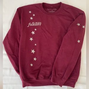 Taylor Swift Folklore Maroon “Stars Around My Scars” Sweatshirt - S